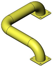 Колесоотбойник угловой D 76 мм